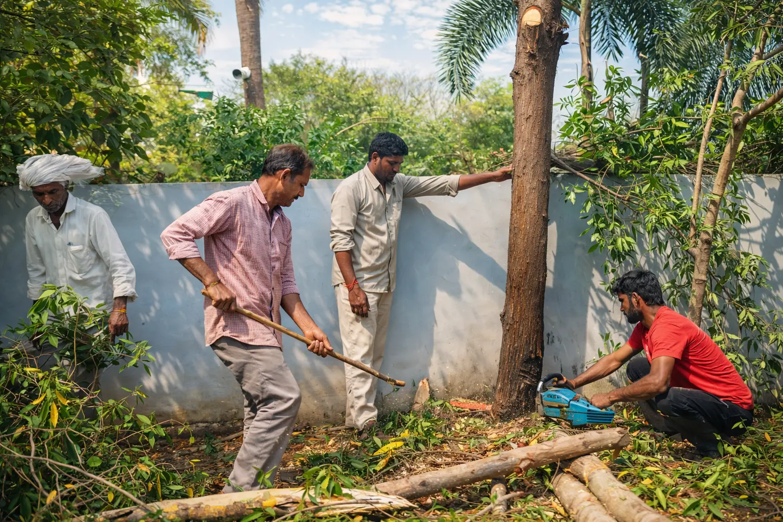 Tree Cutting Work at Residential Property