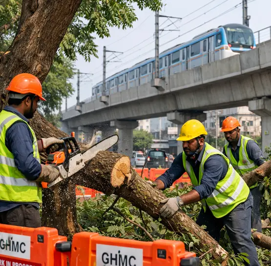 Metro Line Tree Cutting Services in Hyderabad